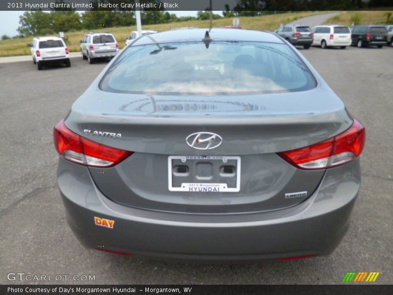 Harbor Gray Metallic / Black 2013 Hyundai Elantra Limited
