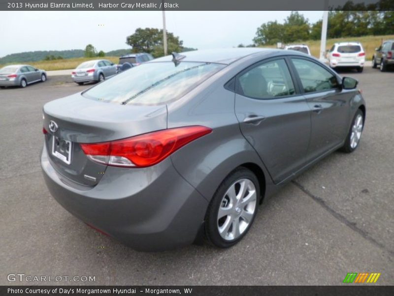 Harbor Gray Metallic / Black 2013 Hyundai Elantra Limited