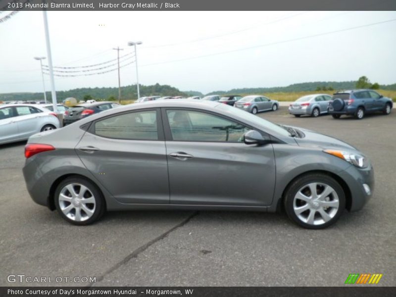 Harbor Gray Metallic / Black 2013 Hyundai Elantra Limited