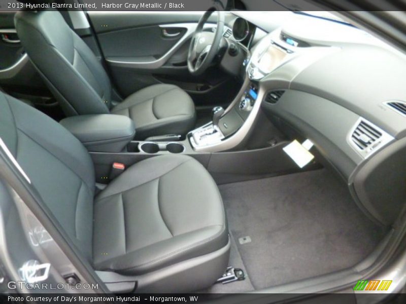 Harbor Gray Metallic / Black 2013 Hyundai Elantra Limited