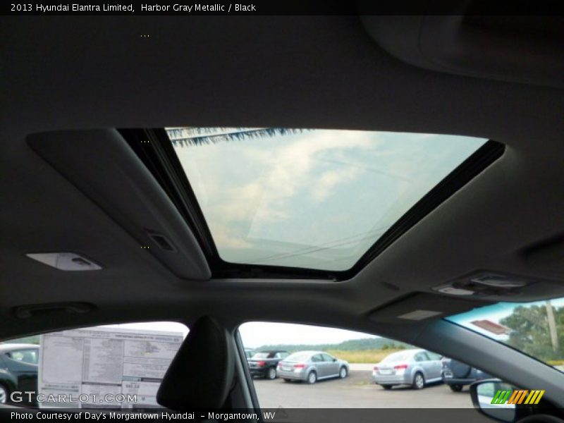 Harbor Gray Metallic / Black 2013 Hyundai Elantra Limited