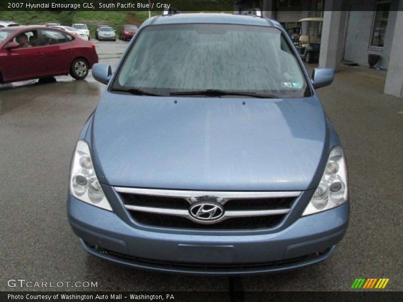 South Pacific Blue / Gray 2007 Hyundai Entourage GLS