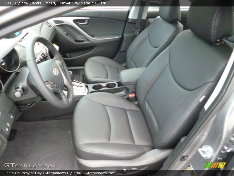 Harbor Gray Metallic / Black 2013 Hyundai Elantra Limited