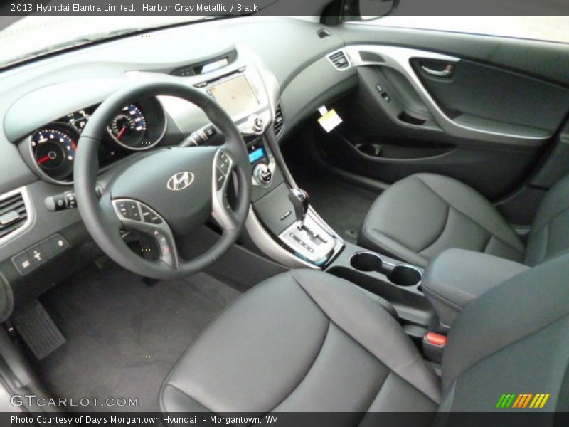 Harbor Gray Metallic / Black 2013 Hyundai Elantra Limited