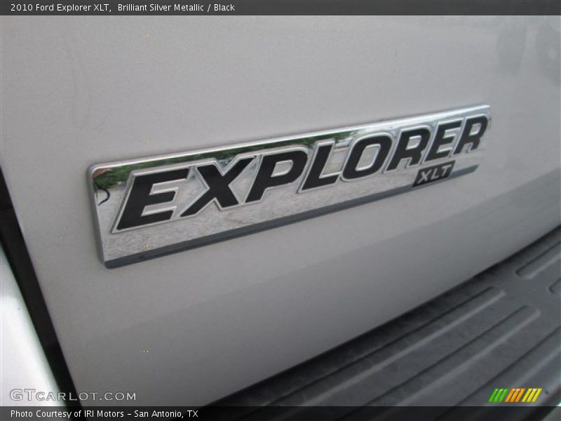 Brilliant Silver Metallic / Black 2010 Ford Explorer XLT