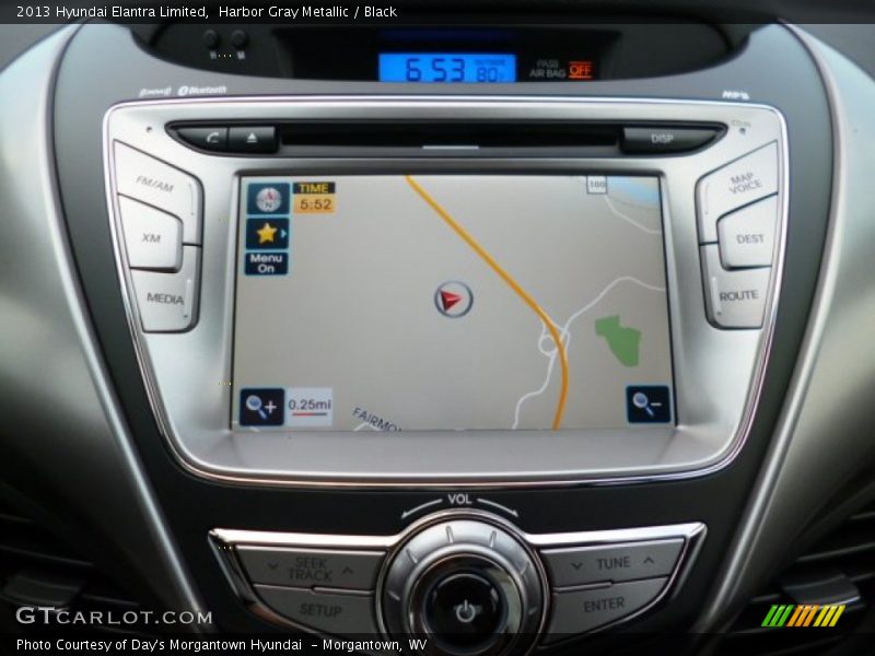 Harbor Gray Metallic / Black 2013 Hyundai Elantra Limited