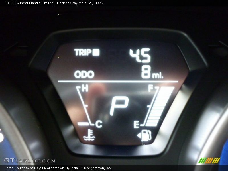 Harbor Gray Metallic / Black 2013 Hyundai Elantra Limited