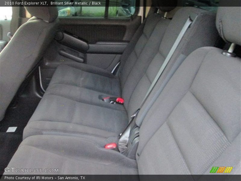 Brilliant Silver Metallic / Black 2010 Ford Explorer XLT