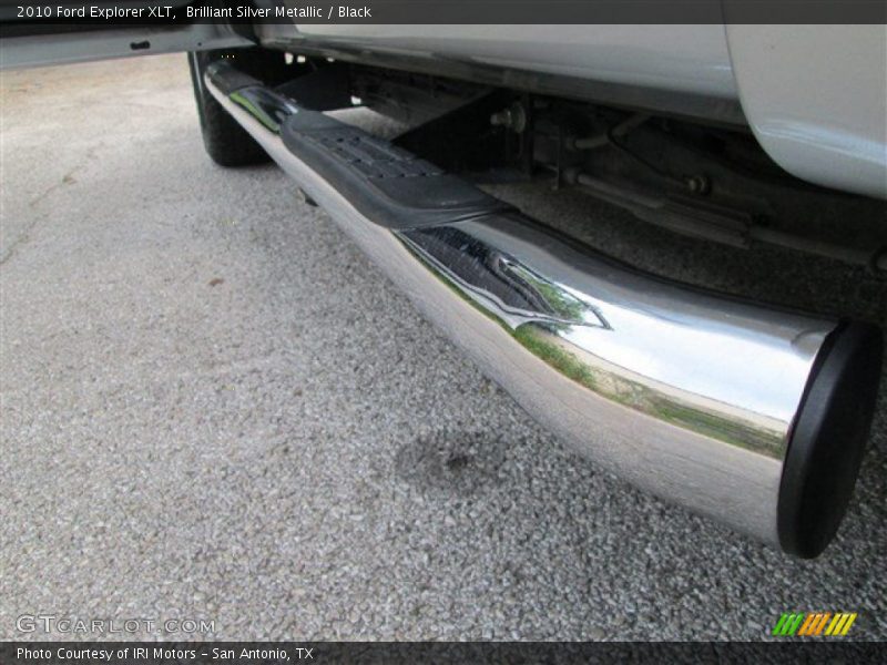 Brilliant Silver Metallic / Black 2010 Ford Explorer XLT
