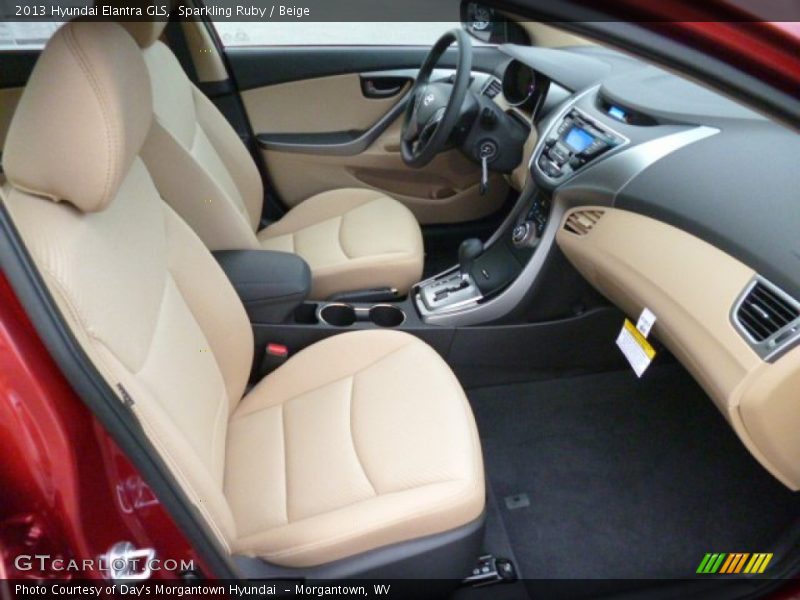 Sparkling Ruby / Beige 2013 Hyundai Elantra GLS