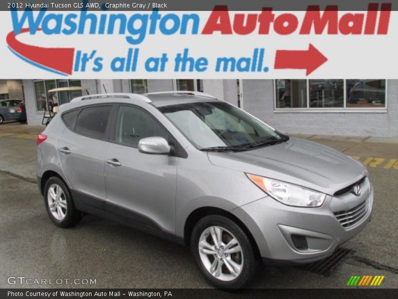 Graphite Gray / Black 2012 Hyundai Tucson GLS AWD