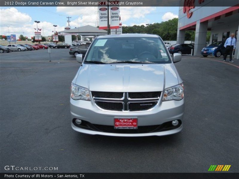 Bright Silver Metallic / Black/Light Graystone 2012 Dodge Grand Caravan Crew