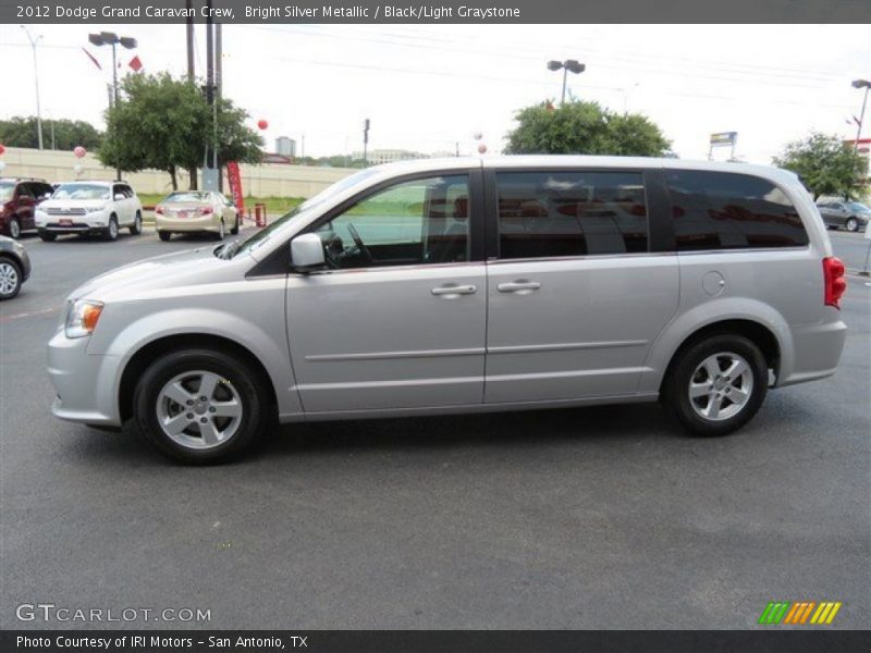 Bright Silver Metallic / Black/Light Graystone 2012 Dodge Grand Caravan Crew