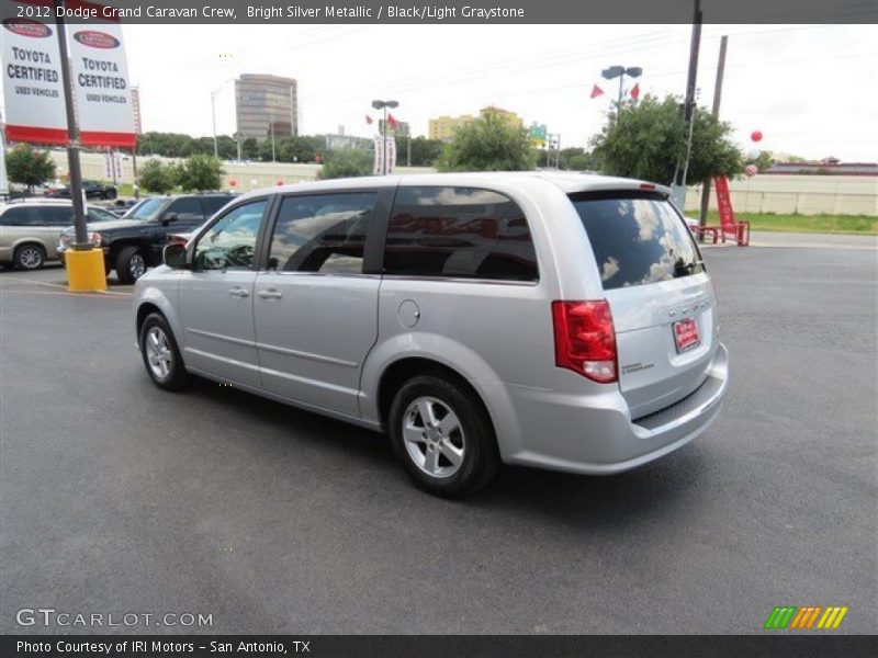 Bright Silver Metallic / Black/Light Graystone 2012 Dodge Grand Caravan Crew
