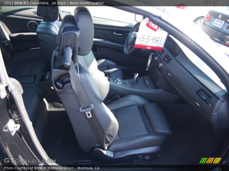 Jet Black / Black Novillo Leather 2011 BMW M3 Convertible