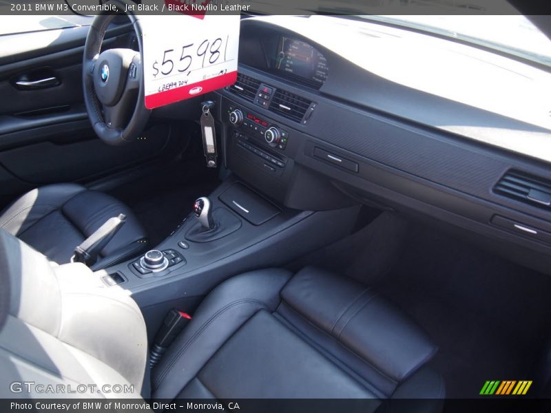 Jet Black / Black Novillo Leather 2011 BMW M3 Convertible