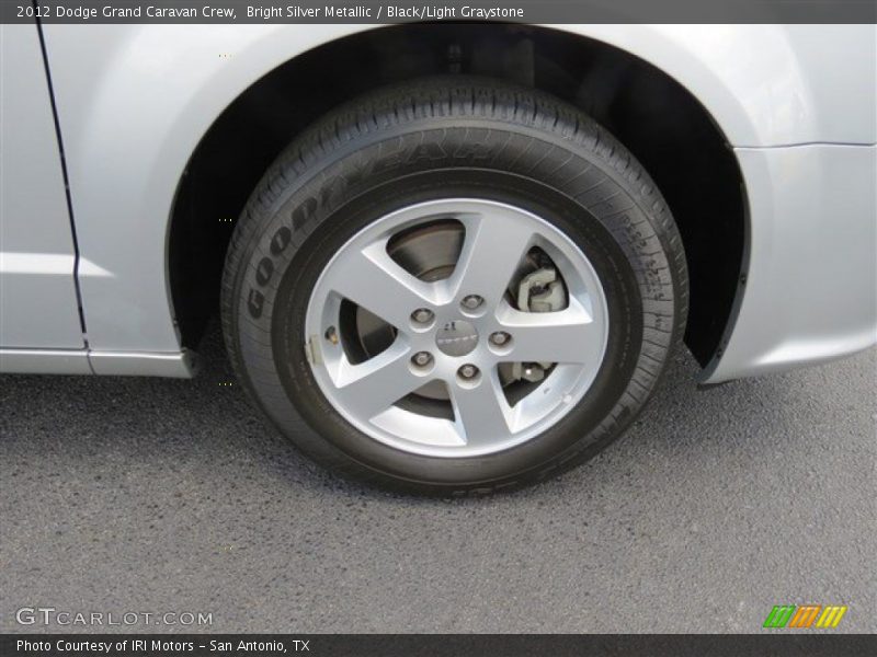 Bright Silver Metallic / Black/Light Graystone 2012 Dodge Grand Caravan Crew