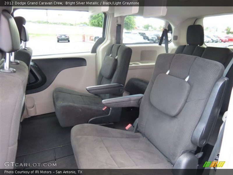 Bright Silver Metallic / Black/Light Graystone 2012 Dodge Grand Caravan Crew