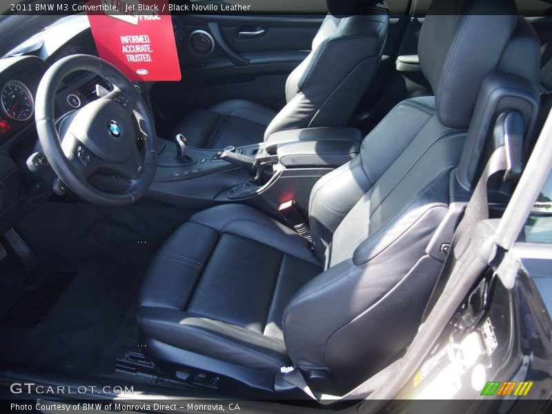 Jet Black / Black Novillo Leather 2011 BMW M3 Convertible