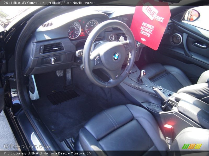 Jet Black / Black Novillo Leather 2011 BMW M3 Convertible
