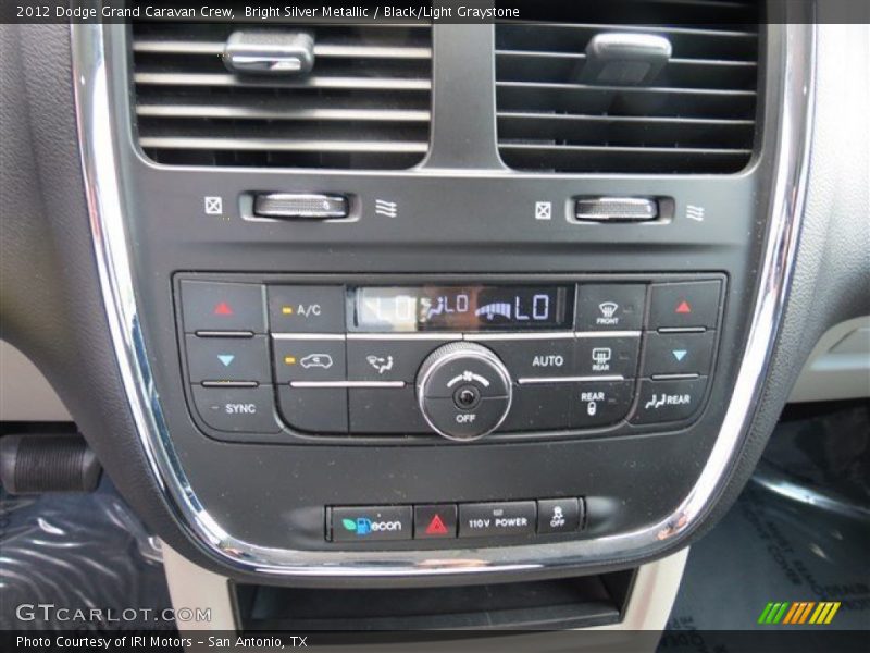 Bright Silver Metallic / Black/Light Graystone 2012 Dodge Grand Caravan Crew