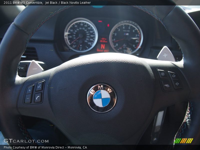 Jet Black / Black Novillo Leather 2011 BMW M3 Convertible