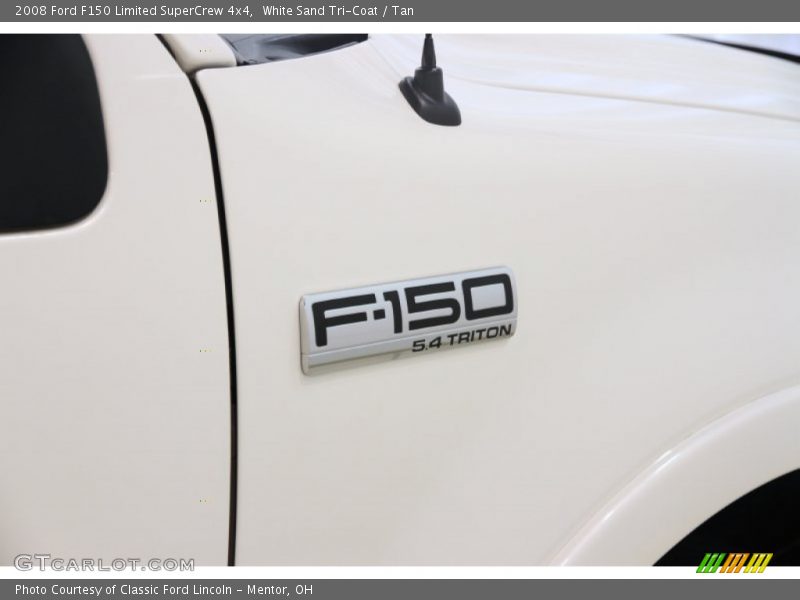 White Sand Tri-Coat / Tan 2008 Ford F150 Limited SuperCrew 4x4