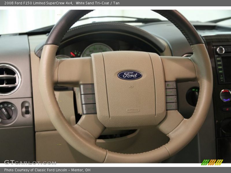White Sand Tri-Coat / Tan 2008 Ford F150 Limited SuperCrew 4x4
