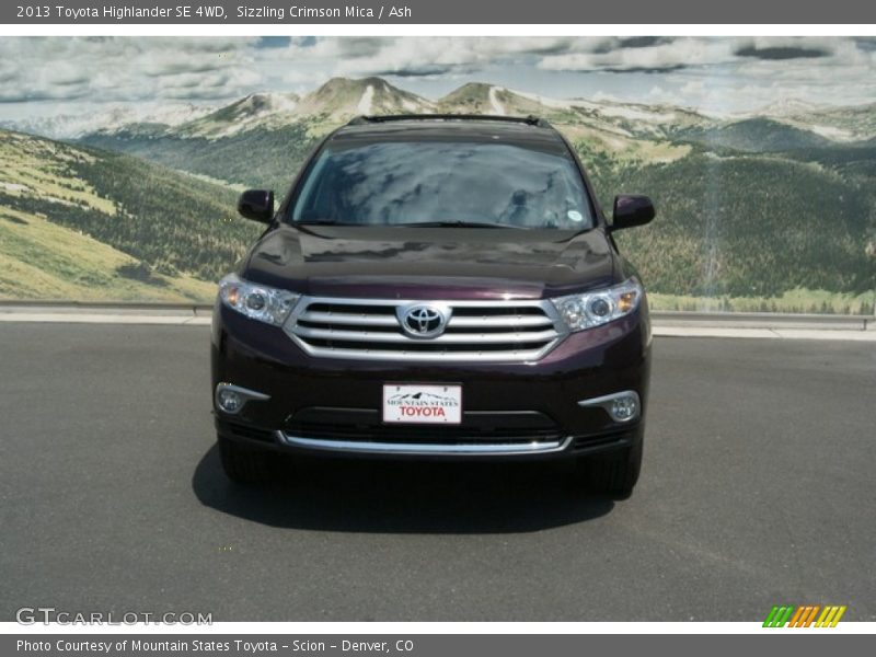 Sizzling Crimson Mica / Ash 2013 Toyota Highlander SE 4WD