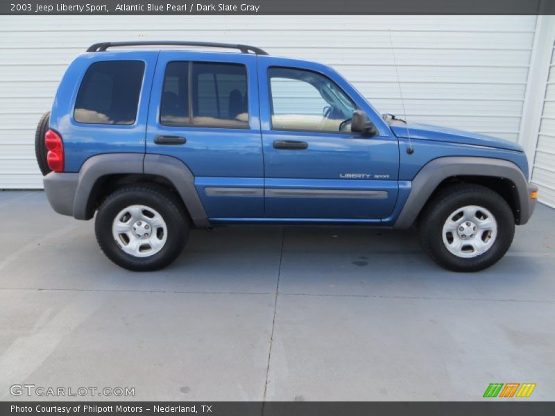 Atlantic Blue Pearl / Dark Slate Gray 2003 Jeep Liberty Sport