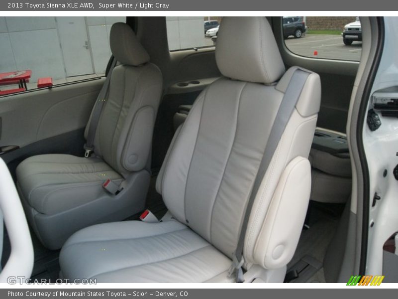 Super White / Light Gray 2013 Toyota Sienna XLE AWD