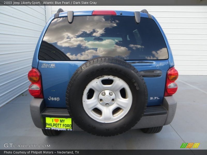 Atlantic Blue Pearl / Dark Slate Gray 2003 Jeep Liberty Sport