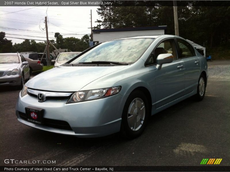 Opal Silver Blue Metallic / Ivory 2007 Honda Civic Hybrid Sedan