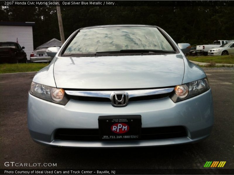 Opal Silver Blue Metallic / Ivory 2007 Honda Civic Hybrid Sedan