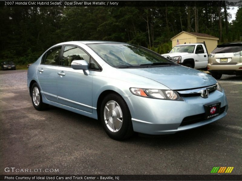 Opal Silver Blue Metallic / Ivory 2007 Honda Civic Hybrid Sedan
