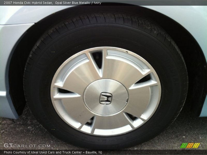 Opal Silver Blue Metallic / Ivory 2007 Honda Civic Hybrid Sedan
