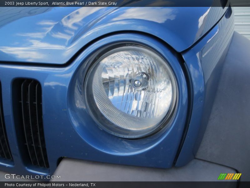 Atlantic Blue Pearl / Dark Slate Gray 2003 Jeep Liberty Sport