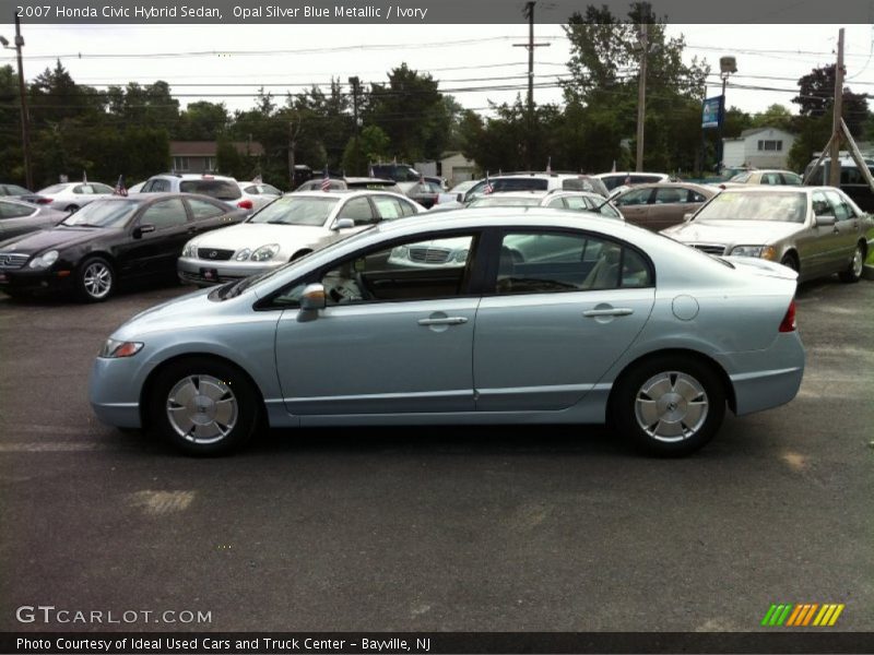 Opal Silver Blue Metallic / Ivory 2007 Honda Civic Hybrid Sedan
