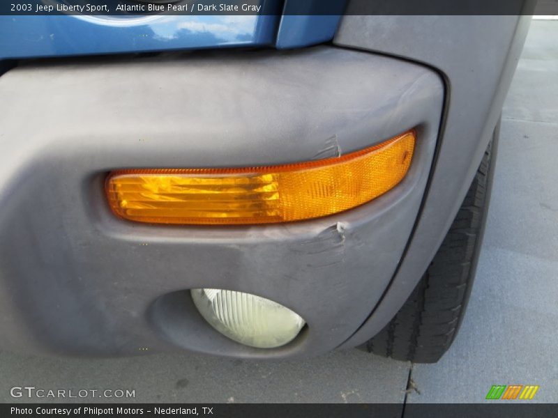 Atlantic Blue Pearl / Dark Slate Gray 2003 Jeep Liberty Sport
