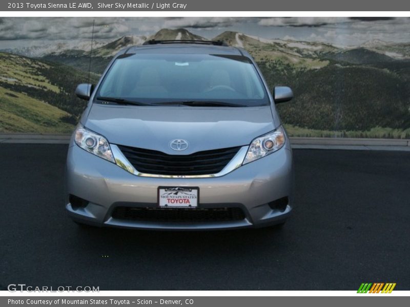 Silver Sky Metallic / Light Gray 2013 Toyota Sienna LE AWD
