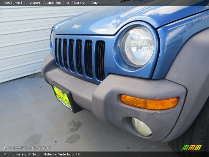 Atlantic Blue Pearl / Dark Slate Gray 2003 Jeep Liberty Sport