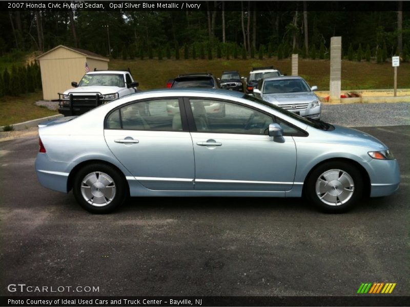 Opal Silver Blue Metallic / Ivory 2007 Honda Civic Hybrid Sedan