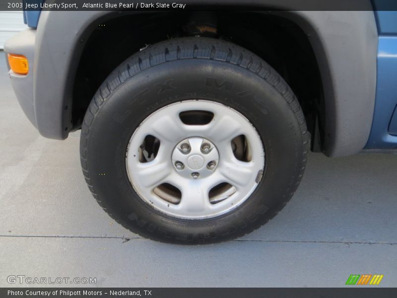 Atlantic Blue Pearl / Dark Slate Gray 2003 Jeep Liberty Sport
