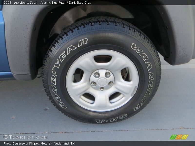 Atlantic Blue Pearl / Dark Slate Gray 2003 Jeep Liberty Sport