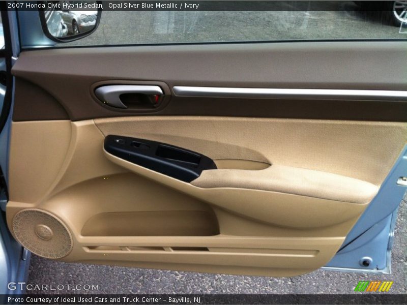 Opal Silver Blue Metallic / Ivory 2007 Honda Civic Hybrid Sedan