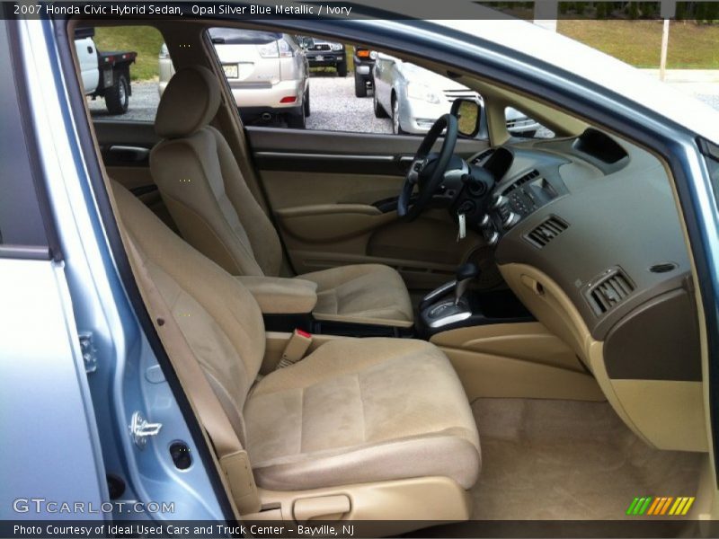 Opal Silver Blue Metallic / Ivory 2007 Honda Civic Hybrid Sedan