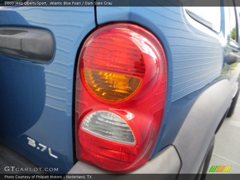 Atlantic Blue Pearl / Dark Slate Gray 2003 Jeep Liberty Sport