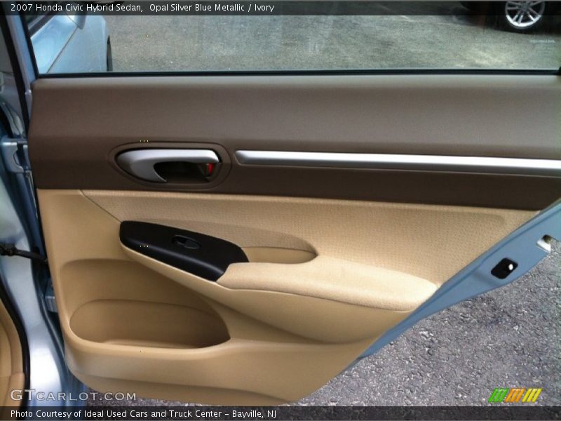 Opal Silver Blue Metallic / Ivory 2007 Honda Civic Hybrid Sedan