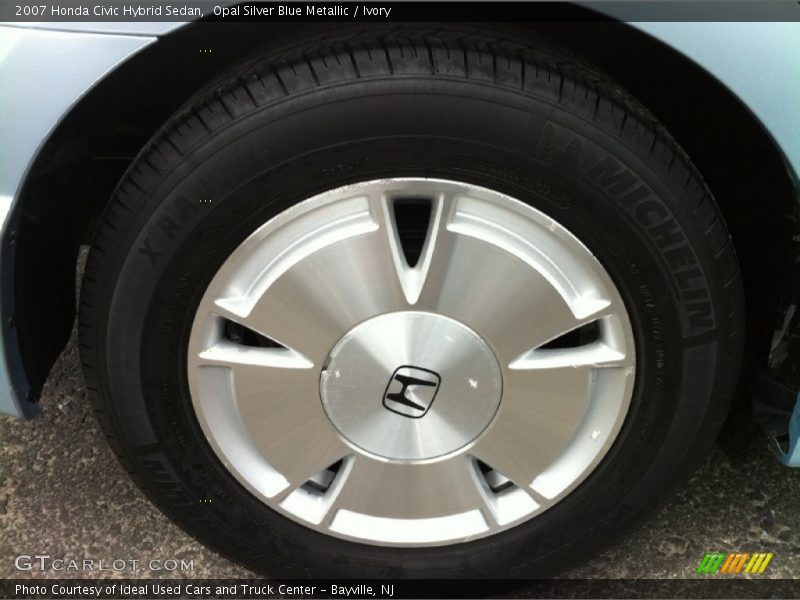 Opal Silver Blue Metallic / Ivory 2007 Honda Civic Hybrid Sedan