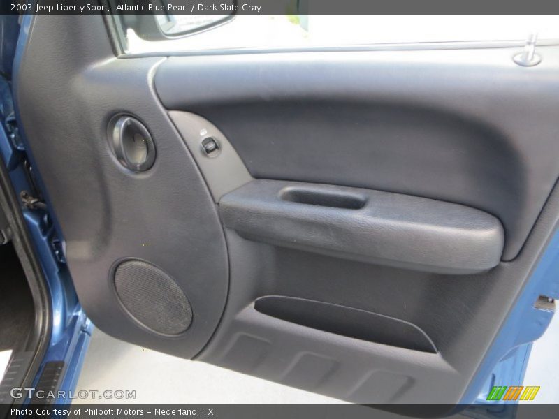 Atlantic Blue Pearl / Dark Slate Gray 2003 Jeep Liberty Sport
